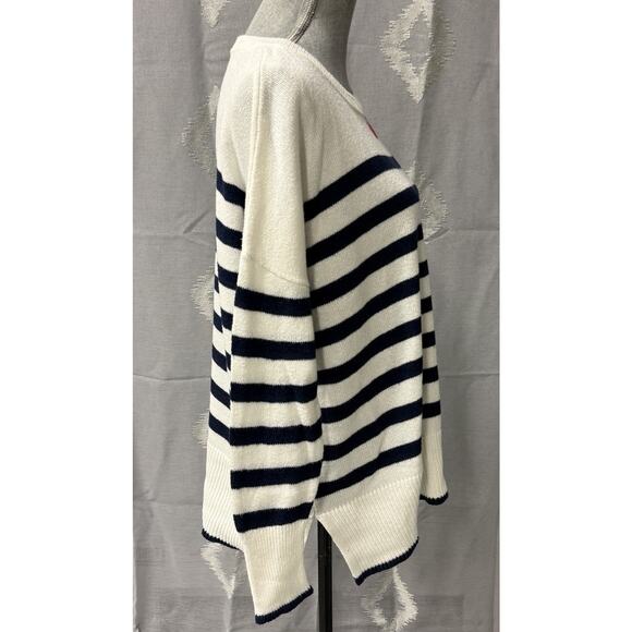 Lilly Pulitzer Quince Cheers to the Weekend Striped Crewneck Sweater L - Picture 4 of 9